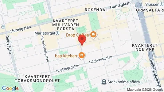 Lägenheter att hyra i Södermalm - kort over placeringen