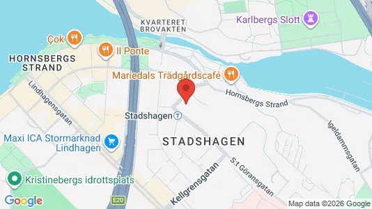 Lägenheter att hyra i Kungsholmen - kort over placeringen