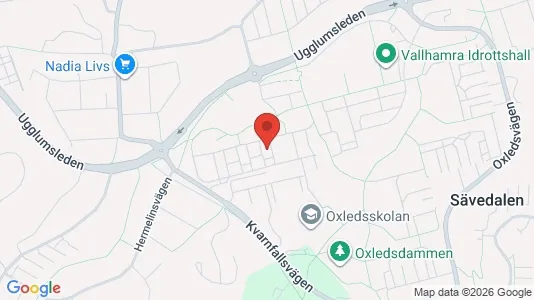Lägenheter att hyra i Partille - kort over placeringen