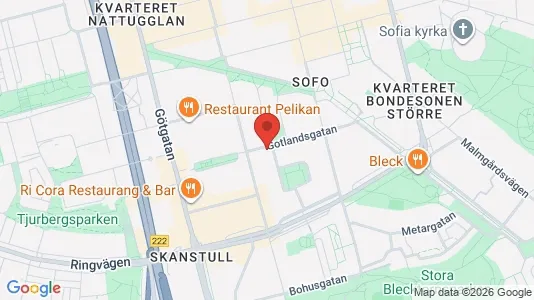Lägenheter att hyra i Södermalm - kort over placeringen