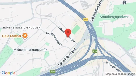 Lägenheter att hyra i Söderort - kort over placeringen