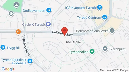 Lägenheter att hyra i Tyresö - kort over placeringen