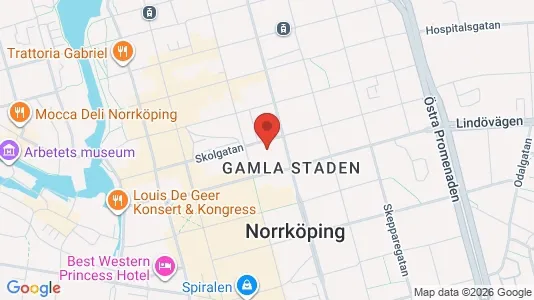 Lägenheter att hyra i Norrköping - kort over placeringen