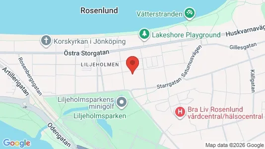 Lägenheter att hyra i Jönköping - kort over placeringen