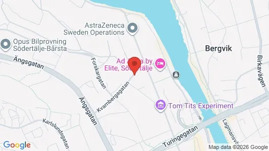 Lägenheter att hyra i Södertälje - kort over placeringen