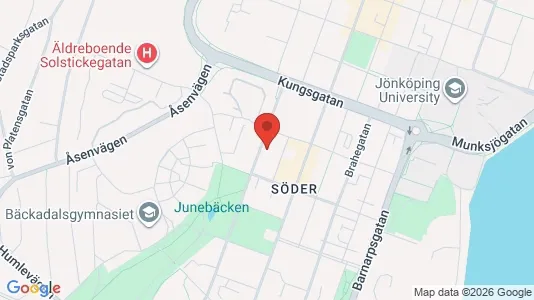 Lägenheter att hyra i Jönköping - kort over placeringen