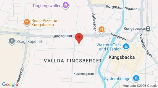 Lägenheter att hyra i Kungsbacka - kort over placeringen