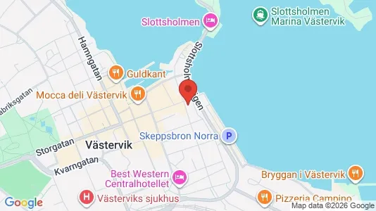 Lägenheter att hyra i Västervik - kort over placeringen