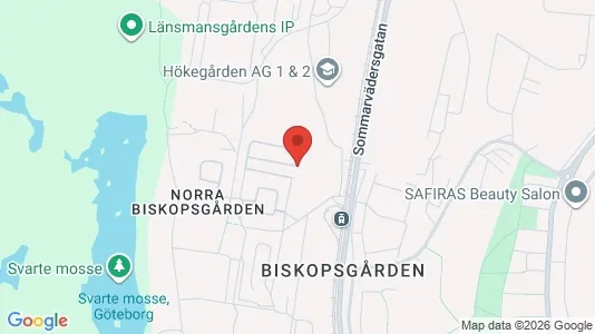 Lägenheter att hyra i Västra hisingen - kort over placeringen