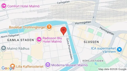 Lägenheter att hyra i Malmö Centrum - kort over placeringen