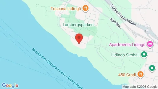 Lägenheter att hyra i Lidingö - kort over placeringen
