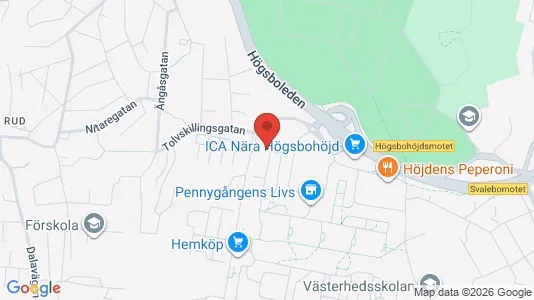 Lägenheter att hyra i Majorna-Linné - kort over placeringen