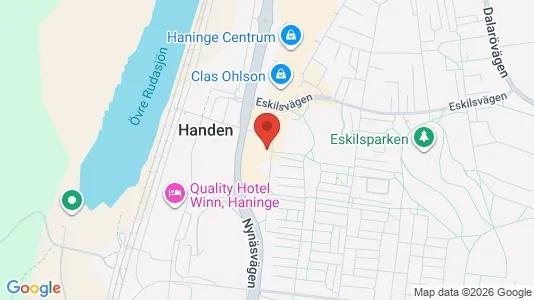 Lägenheter att hyra i Haninge - kort over placeringen