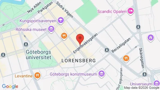 Lägenheter att hyra i Göteborg Centrum - kort over placeringen