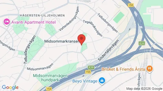 Lägenheter att hyra i Söderort - kort over placeringen