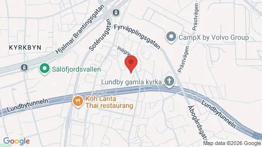 Lägenheter att hyra i Västra hisingen - kort over placeringen