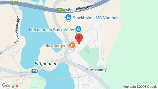Lägenheter att hyra i Huddinge - kort over placeringen