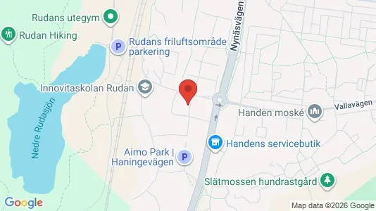 Lägenheter att hyra i Haninge - kort over placeringen