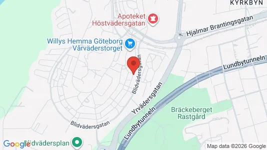 Lägenheter att hyra i Västra hisingen - kort over placeringen
