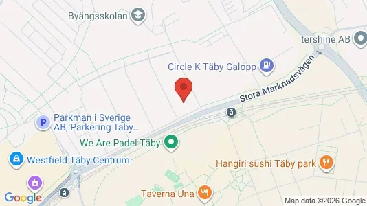 Lägenheter att hyra i Täby - kort over placeringen
