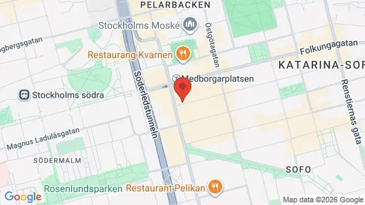 Lägenheter att hyra i Södermalm - kort over placeringen