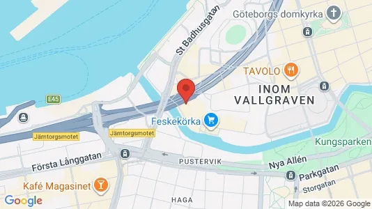Lägenheter att hyra i Göteborg Centrum - kort over placeringen