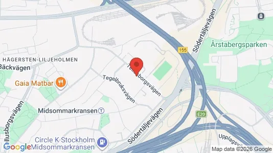 Lägenheter att hyra i Söderort - kort over placeringen