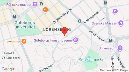 Lägenheter att hyra i Göteborg Centrum - kort over placeringen