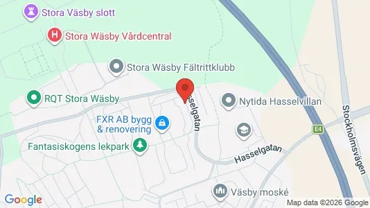 Lägenheter att hyra i Upplands Väsby - kort over placeringen