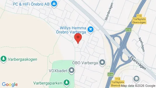 Lägenheter att hyra i Örebro - kort over placeringen