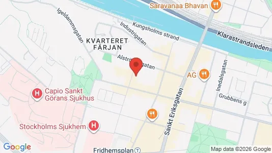 Lägenheter att hyra i Kungsholmen - kort over placeringen