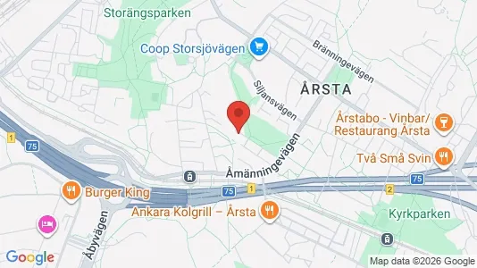 Lägenheter att hyra i Hammarbyhamnen - kort over placeringen
