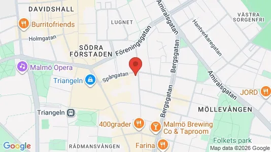 Lägenheter att hyra i Malmö Centrum - kort over placeringen