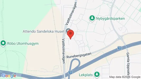 Lägenheter att hyra i Uppsala - kort over placeringen