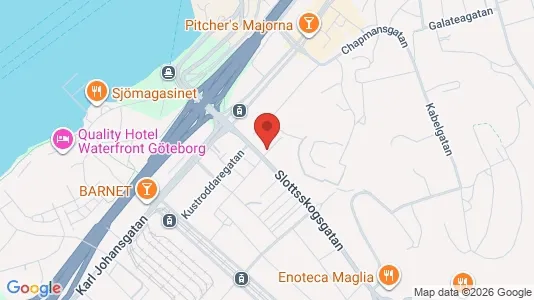 Lägenheter att hyra i Majorna-Linné - kort over placeringen