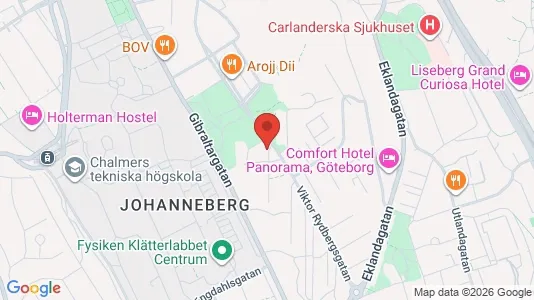 Lägenheter att hyra i Johanneberg - kort over placeringen