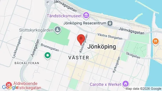 Lägenheter att hyra i Jönköping - kort over placeringen