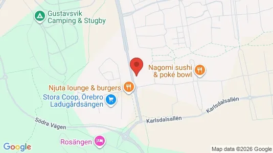 Lägenheter att hyra i Örebro - kort over placeringen