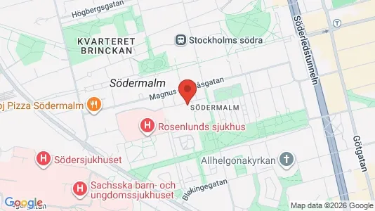 Lägenheter att hyra i Södermalm - kort over placeringen