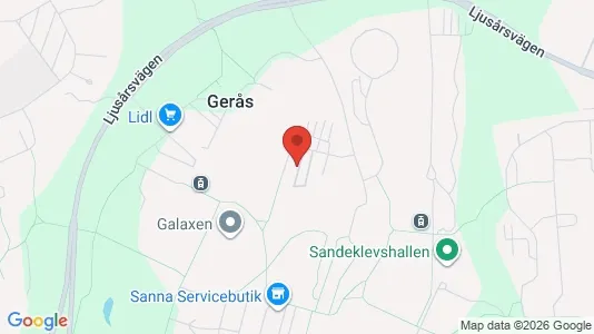 Lägenheter att hyra i Göteborg Östra - kort over placeringen