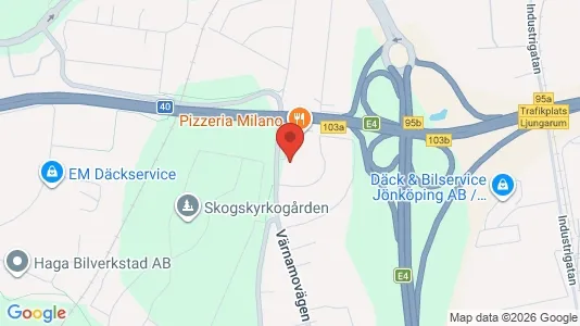 Lägenheter att hyra i Jönköping - kort over placeringen