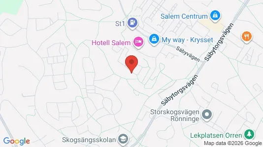 Lägenheter att hyra i Salem - kort over placeringen