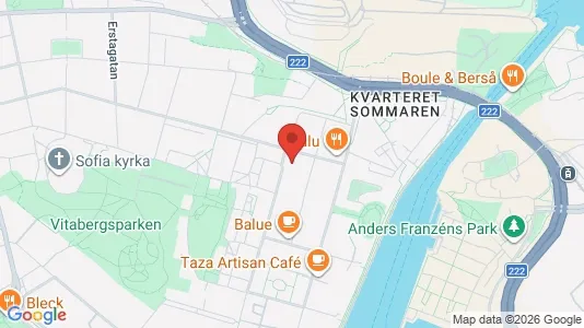 Lägenheter att hyra i Södermalm - kort over placeringen