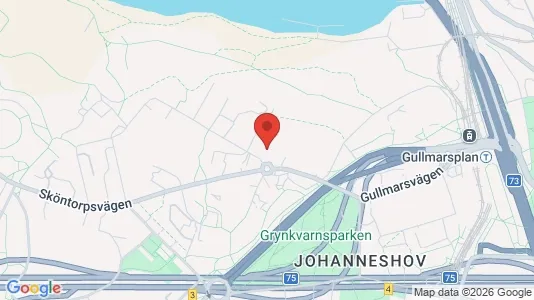 Lägenheter att hyra i Hammarbyhamnen - kort over placeringen