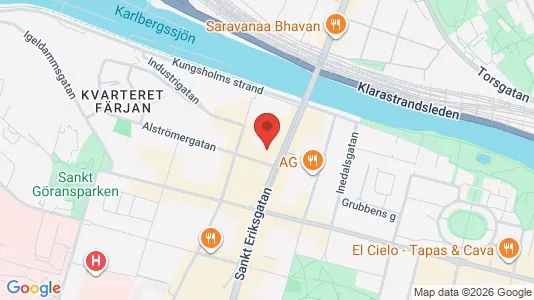 Lägenheter att hyra i Kungsholmen - kort over placeringen