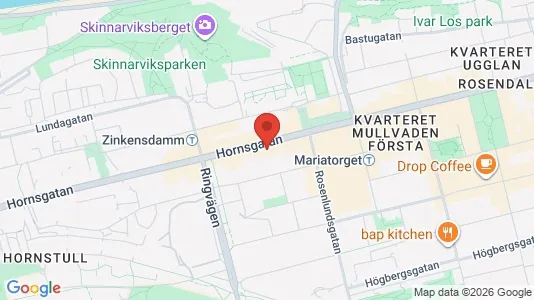 Lägenheter att hyra i Södermalm - kort over placeringen