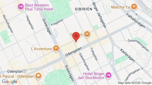 Lägenheter att hyra i Vasastan - kort over placeringen