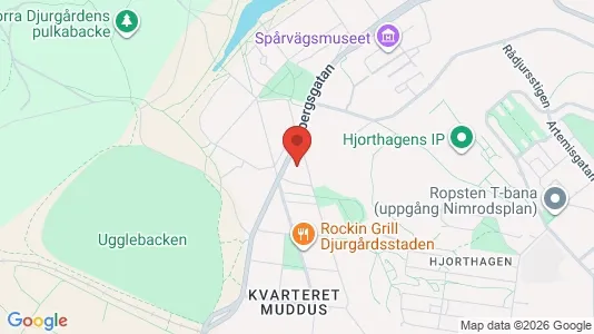 Lägenheter att hyra i Gärdet/Djurgården - kort over placeringen