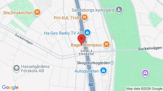 Lägenheter att hyra i Söderort - kort over placeringen