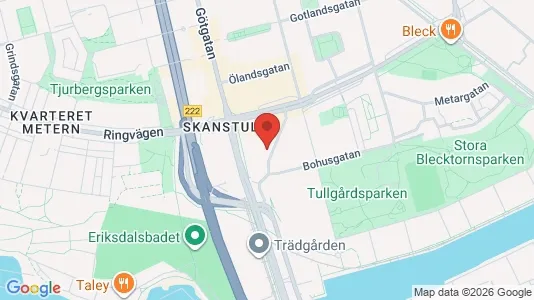Lägenheter att hyra i Södermalm - kort over placeringen